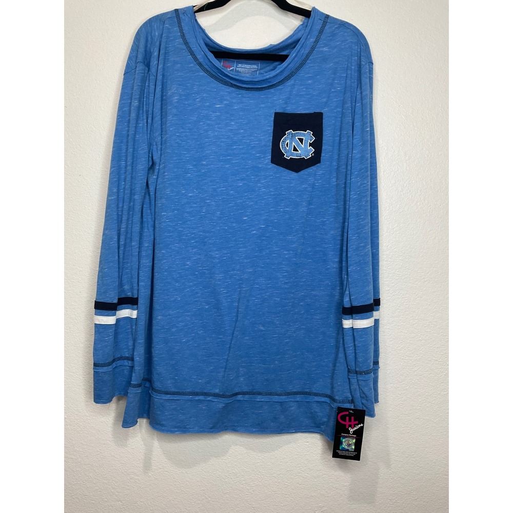 Campus Heritage Juniors North Carolina Tar Heels Long Sleeve T Shirt Top‎ XL